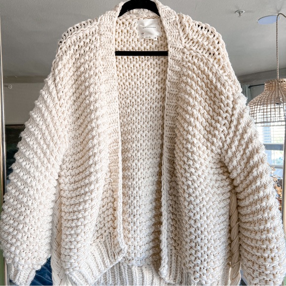 Anthropologie Cozy Cream Cardigan - Picture 5 of 7